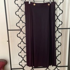 Black wrap midi skirt vintage size 12